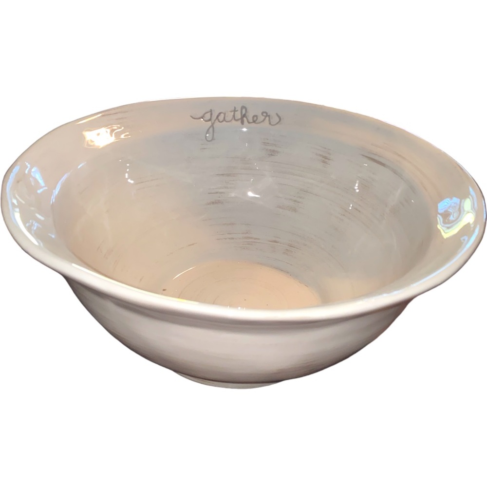 Large Ceramic ‘Gather’ farmhouse style Salad serving bowl